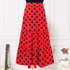 VONDA Elegant Women Polka Dots Printed Skirts 2024 Fashion Bohemian High Waist Casual Ruffled Skirt Loose Party Long Maxi Skirts