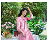 Beach Chiffon Dress Women's  Spring Summer New V-Neck Slim Chic Bohemian Dresses Mid-Waist Big Swing Long Party Vestidos Lady