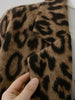 LANMREM 2024 Leopard Print Medium Length Woolen Coat For Women Winter Warm Wear Niche Design Loose Clothing Streetwear 32A391