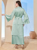 Fashion Patchwork Satin Cardigan Dress Women's Elegant Solid Lace-up Maxi  Dress  Kimono Robe Femme