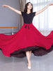 Women Chiffon Long Skirt A-Line Skirts Women Elastic High Waist Maxi Skirts Elegant Solid Skirts