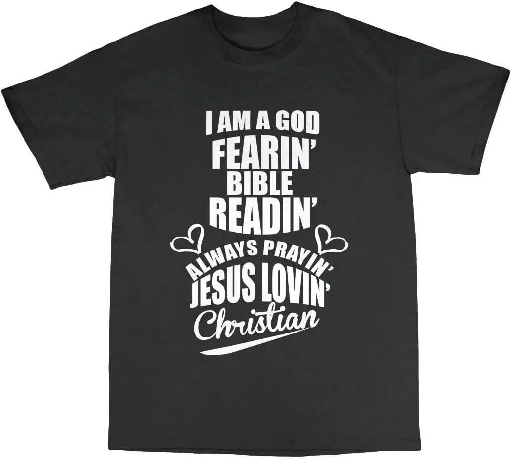 Bible Reading Christian T-Shirt Cotton