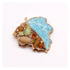 99 Karat Retro Hollow Leaves Drip Glazed Fashion Ornament