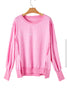 Bonbon Exposed Seam Splatter Paint Baggy Sweatshirt