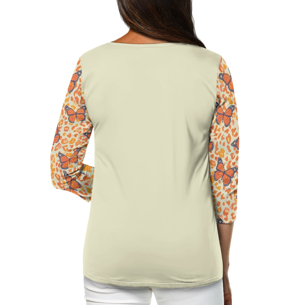 Repentance Is Beautiful Women's three quarter sleeve top