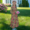 Children's Long Sleeve Modest  Dress