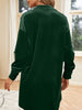 Velvet Collared Neck Long Sleeve tunic