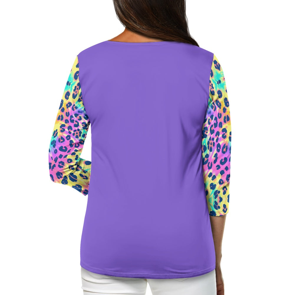 Women's three quarter sleeve top