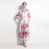 Vacation Style Printed Shirt Elegant Socialite Dress