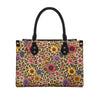 floral leopard Women's PU leather twill handbag