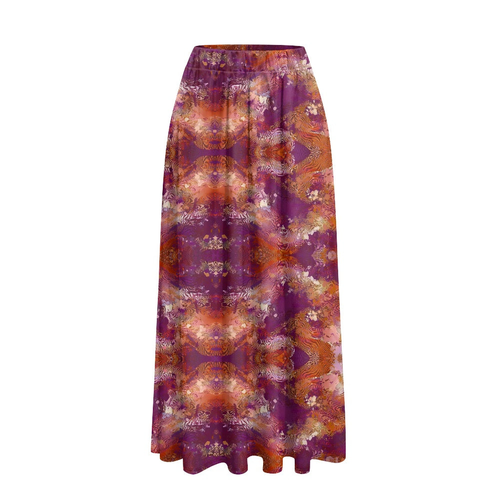 Printed Double Pocket Skirt