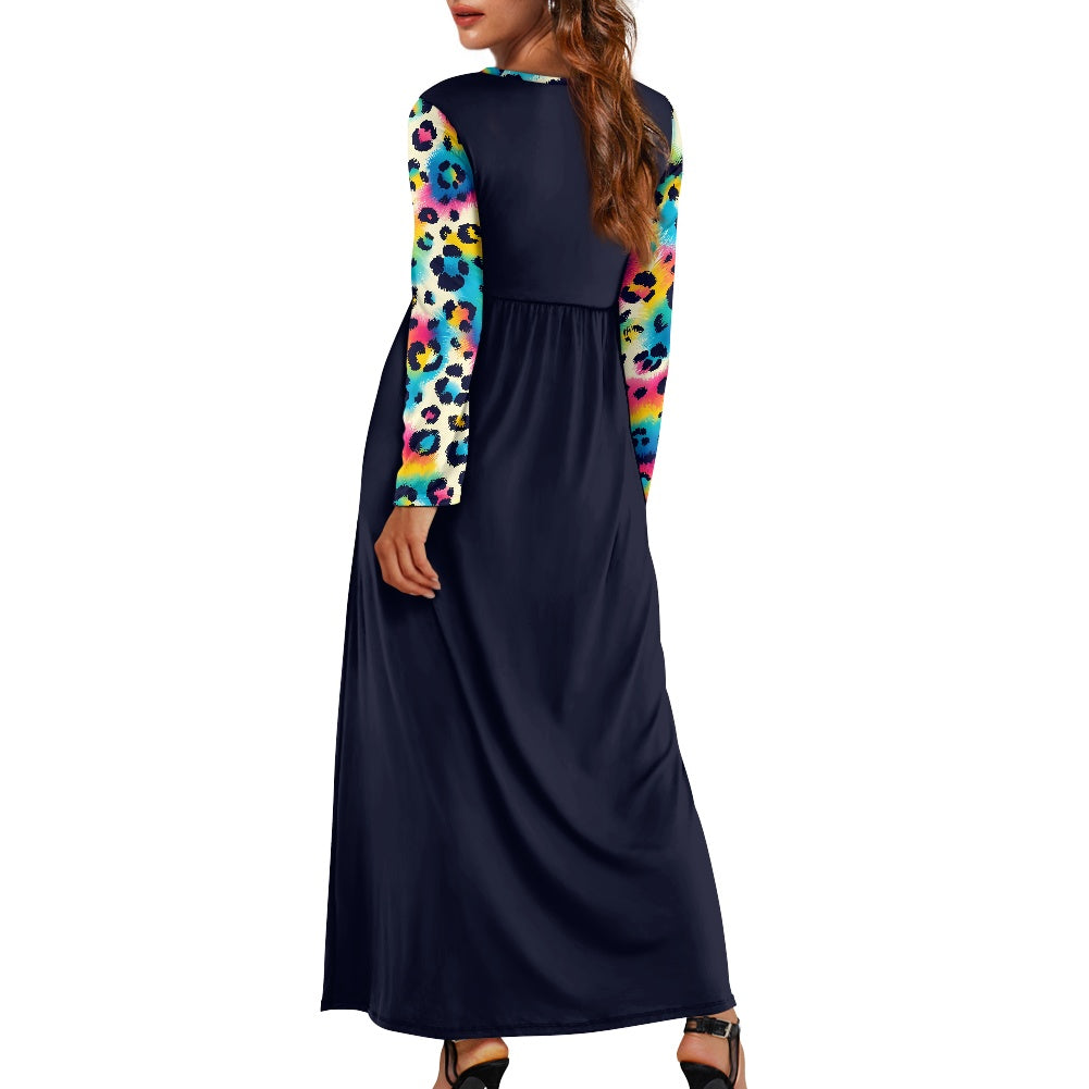 Ladies Long Sleeve Pocket Dress