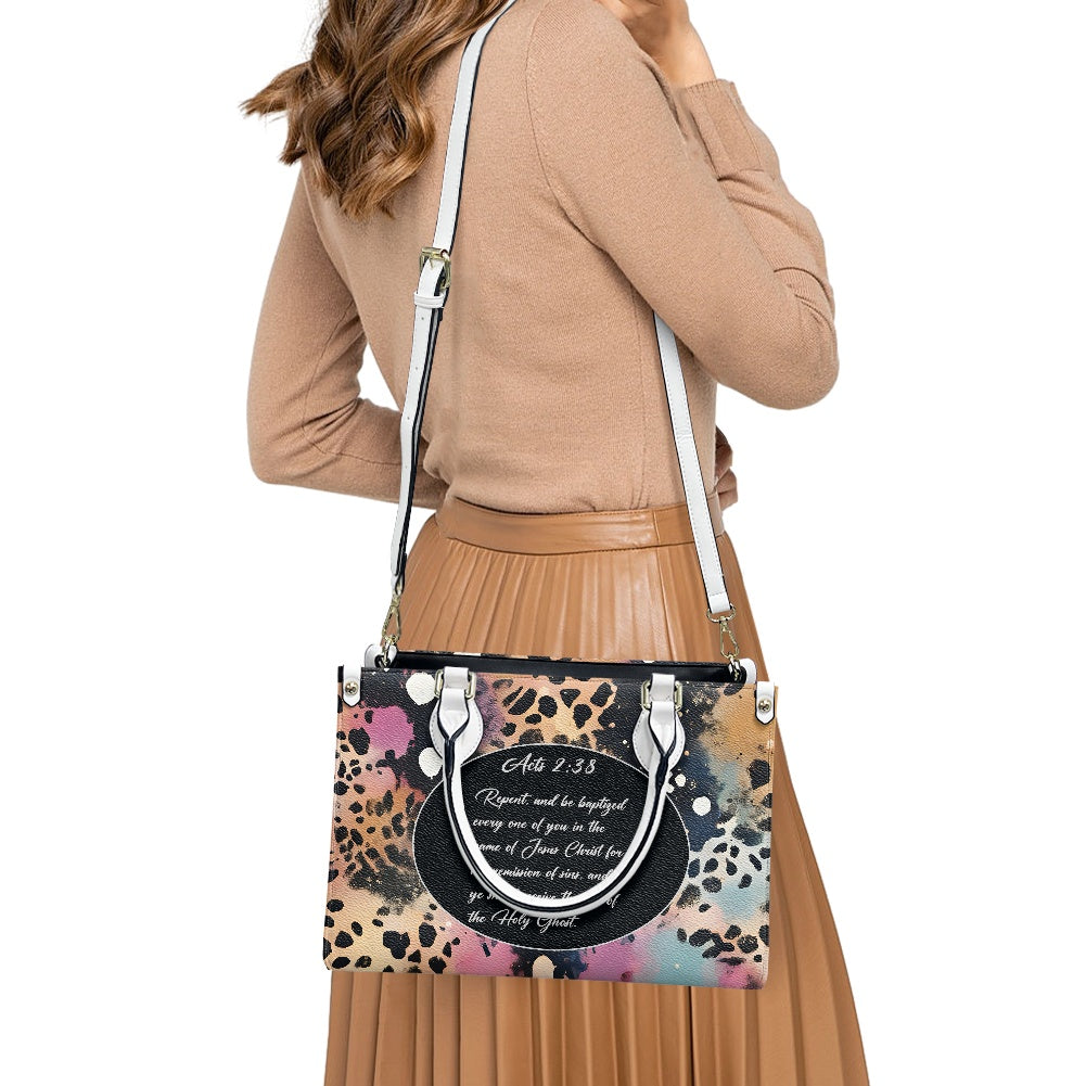 Abstract Acts 238 Christian Womens Handbag - Stylish  Faith-Inspired -Apostolic Purse Bag Handbag