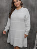 Plus Size Round Neck Long Sleeve Sweater Tunic