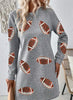 Sequin Football Long Sleeve Tunic