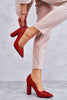 Block heel pumps Step in style