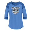 Water Baptize Acts 2:38 Ladies Heritage Blend 3/4-Sleeve Baseball Raglan Tee. LNEA104