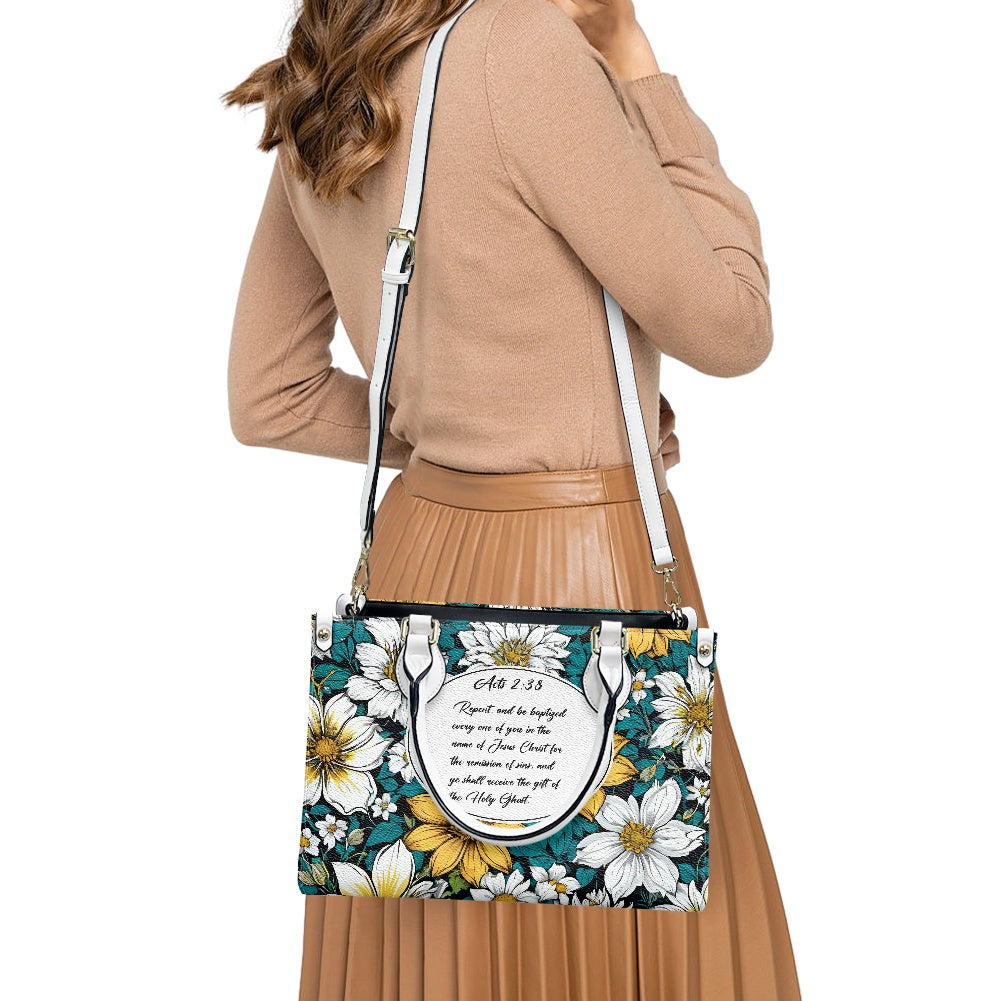 Acts 2:38 Apostolic Floral Bag