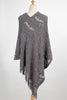 Fringe Openwork Surplice Cape Sleeve Poncho