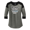 Water Baptize Acts 2:38 Ladies Heritage Blend 3/4-Sleeve Baseball Raglan Tee. LNEA104