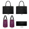 cheetah print sides Women's PU leather twill handbag