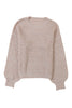 Verdant Chunky Knit Sleeve Drop Shoulder Sweater