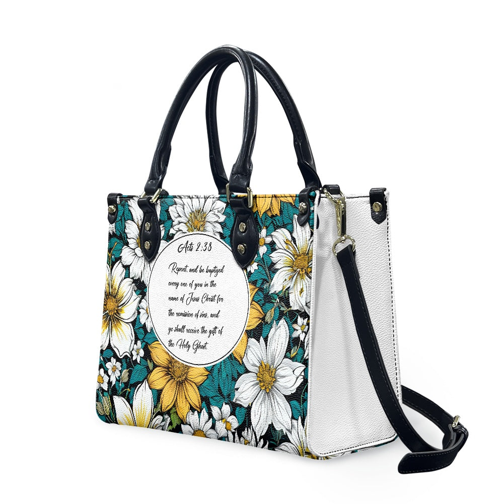 Acts 2:38 Apostolic Floral Bag