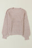 Verdant Chunky Knit Sleeve Drop Shoulder Sweater