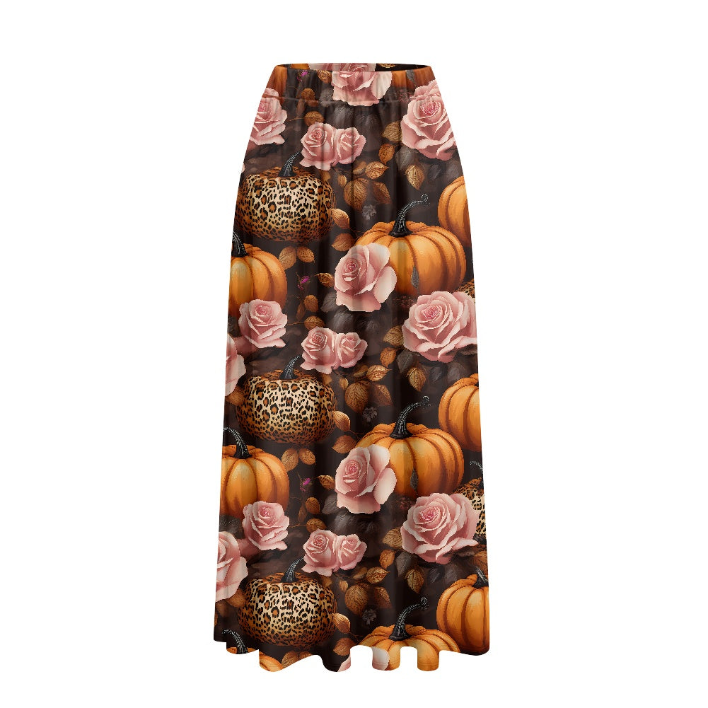 Printed Double Pocket Skirt