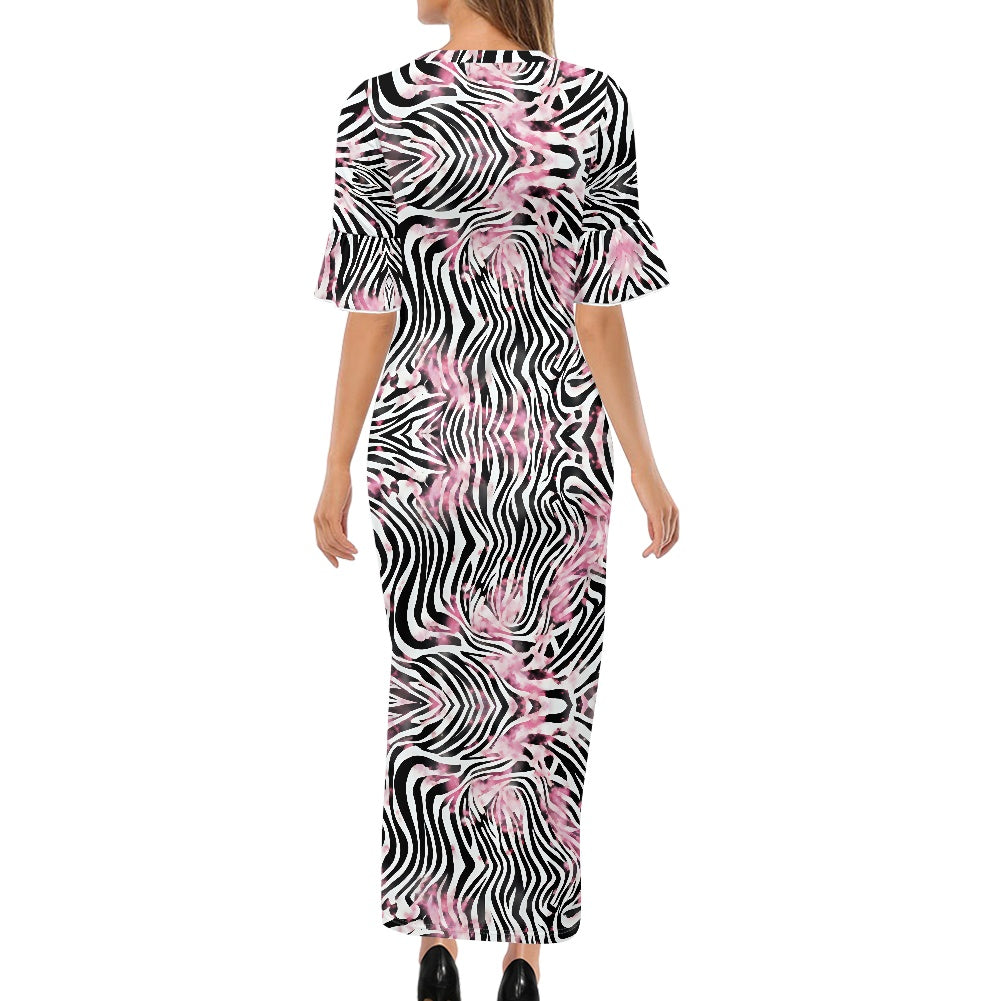 Anavah Dress Zebra Print