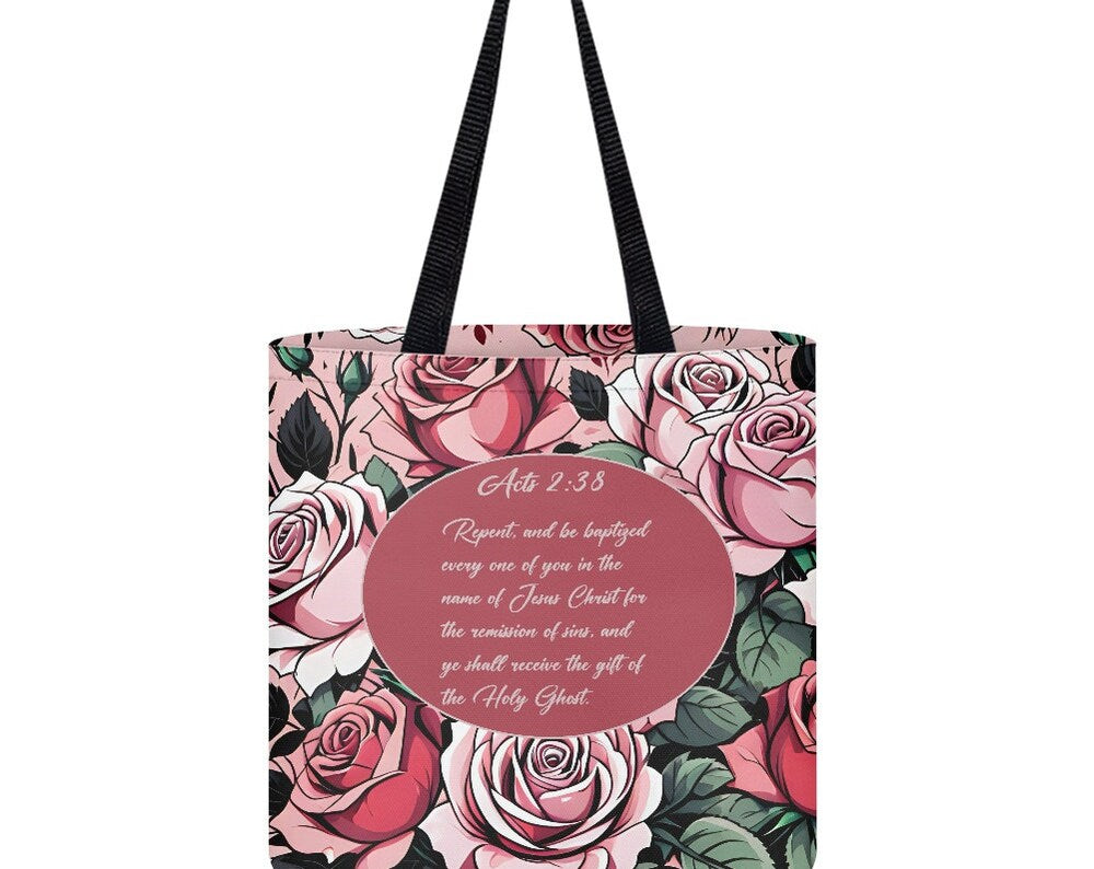 Acts 2:38 Cloth Tote -