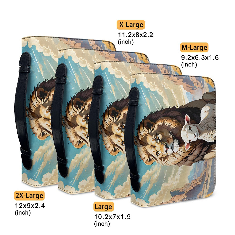 Lion and The Lamb bible cover bible case