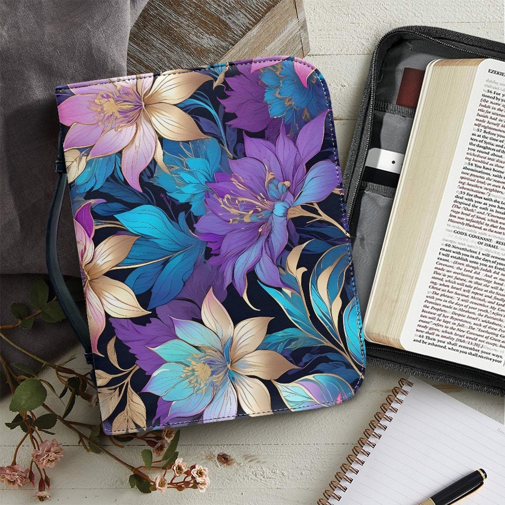 floral iridescent bible case bible bag