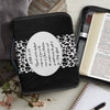 bible case black and white cheetah print