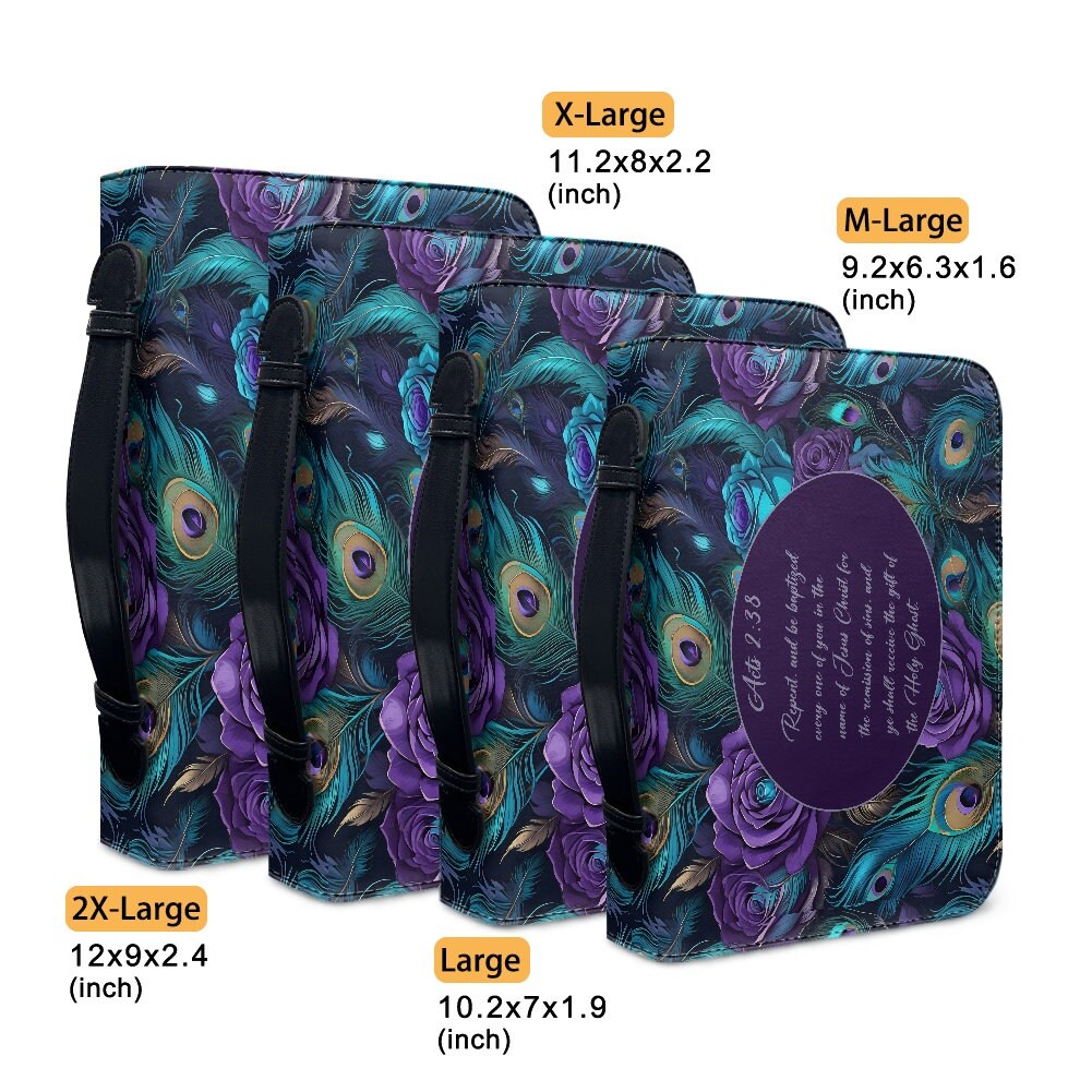 Peacock bible bag bible cases