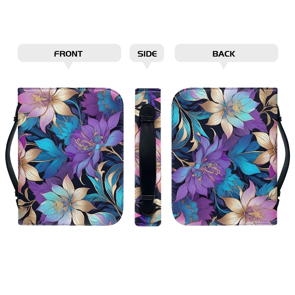 floral iridescent bible case bible bag