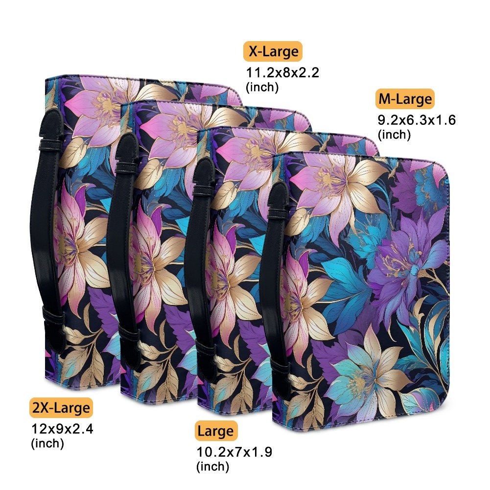 floral iridescent bible case bible bag