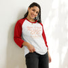 Deauteronomy 6:4 One God 3/4 sleeve raglan shirt