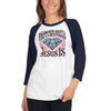 Diamonds Aren't A Girls Bestfriend Jesus Is 3/4 sleeve raglan shirt